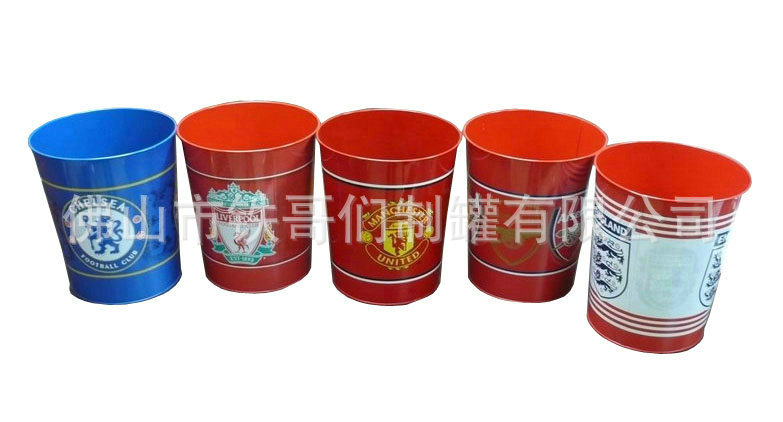 供应马口铁垃圾桶, 卡通垃圾桶,英超垃圾桶，欧洲杯垃圾桶