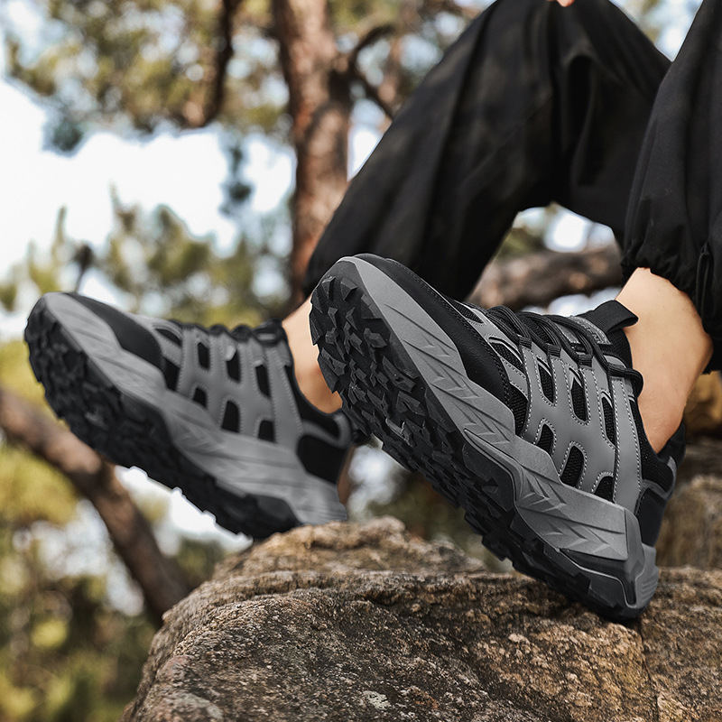 2024 otoño nuevo retro al aire libre versátil zapatos deportivos casuales zapatos de malla para hombres aumentan la altura de los zapatos de papá