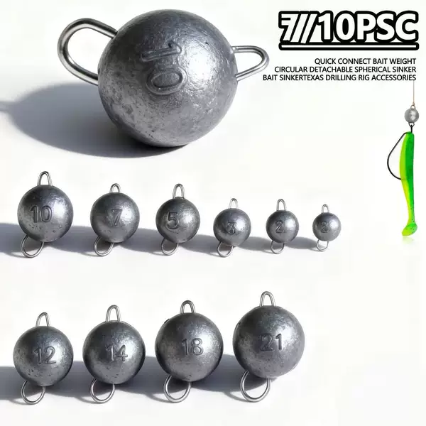 Lure Lead Weights, Soft Bait Weights, Sea Fishing Supplies, Quick-Release Lead Weights