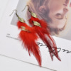 Retro earrings with tassels, boho style, wholesale