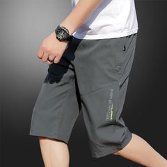 スポーツ七分ズボン男性夏の薄い氷糸馬半ズボンがゆったりしています。