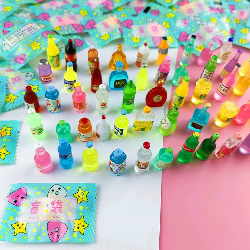 Бутылка слепая сумка Бутылка кока-колы мини Миниатюрная игрушка из смолы еда играть Слепой Мешок имитация винной бутылки DIY маленькая Слепая Коробка оптом