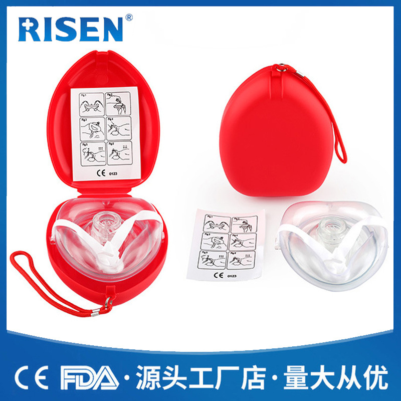 培训教学口对口人工急救呼吸面罩猪鼻子抢救心肺复苏CPR呼吸面罩