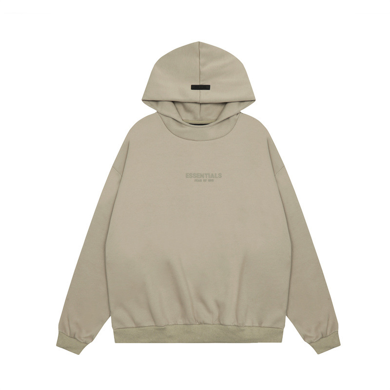 FOG ESSENTIALS letras de silicona estereoscópica hombres y mujeres americanos camisa con sudadera con sudadera con sudadera image 49