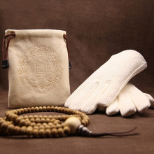 文玩袋麂皮鹿皮袋子盘珠纯棉纳米万毛手套星月核桃包浆收纳袋