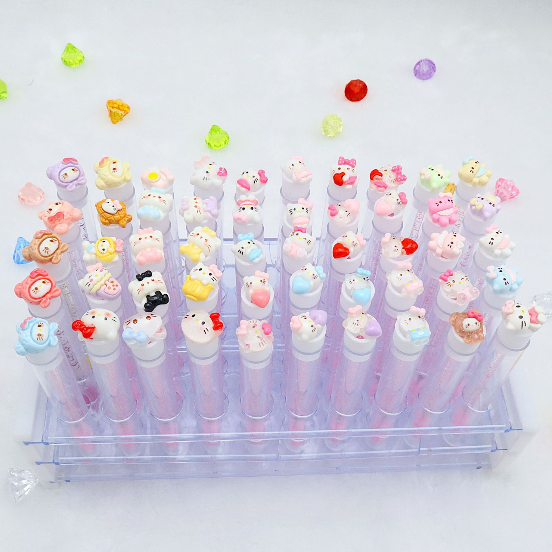 Eyelash Brush (Hello Kitty) Cartoon Mascara Wand, 11.3 cm, assorted character toppers