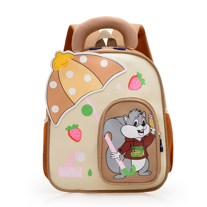 Preescolar lindas niñas mochila transpirable jardín de infantes 3 años de dibujos animados 5 años de edad clase grande mochila ligera para niños