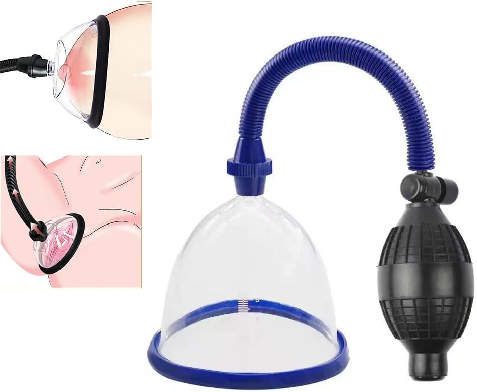 Breast Pumping Device, Transparent Plastic Breast Massager, Large Size — detail image 1