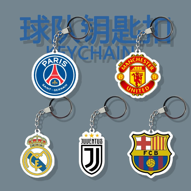 Барселона Реал Мадрид Юве Париж Манчестер Юнайтед футбольная команда брелок автомобиль школьная сумка кулон ювелирные изделия студент болельщики прилив