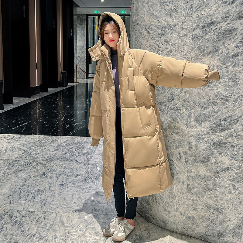 Algodón mujer 2022 invierno nuevo estilo coreano suelto largo plumón ropa de algodón mujer retro artística ocio chaqueta de algodón gruesa