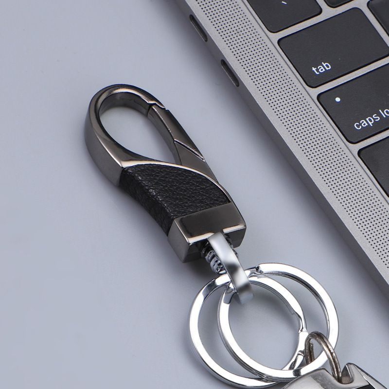 Comercio transfronterizo llavero de coche colgante de llave de hombre al por mayor llavero de metal simple de alta gama Amazon