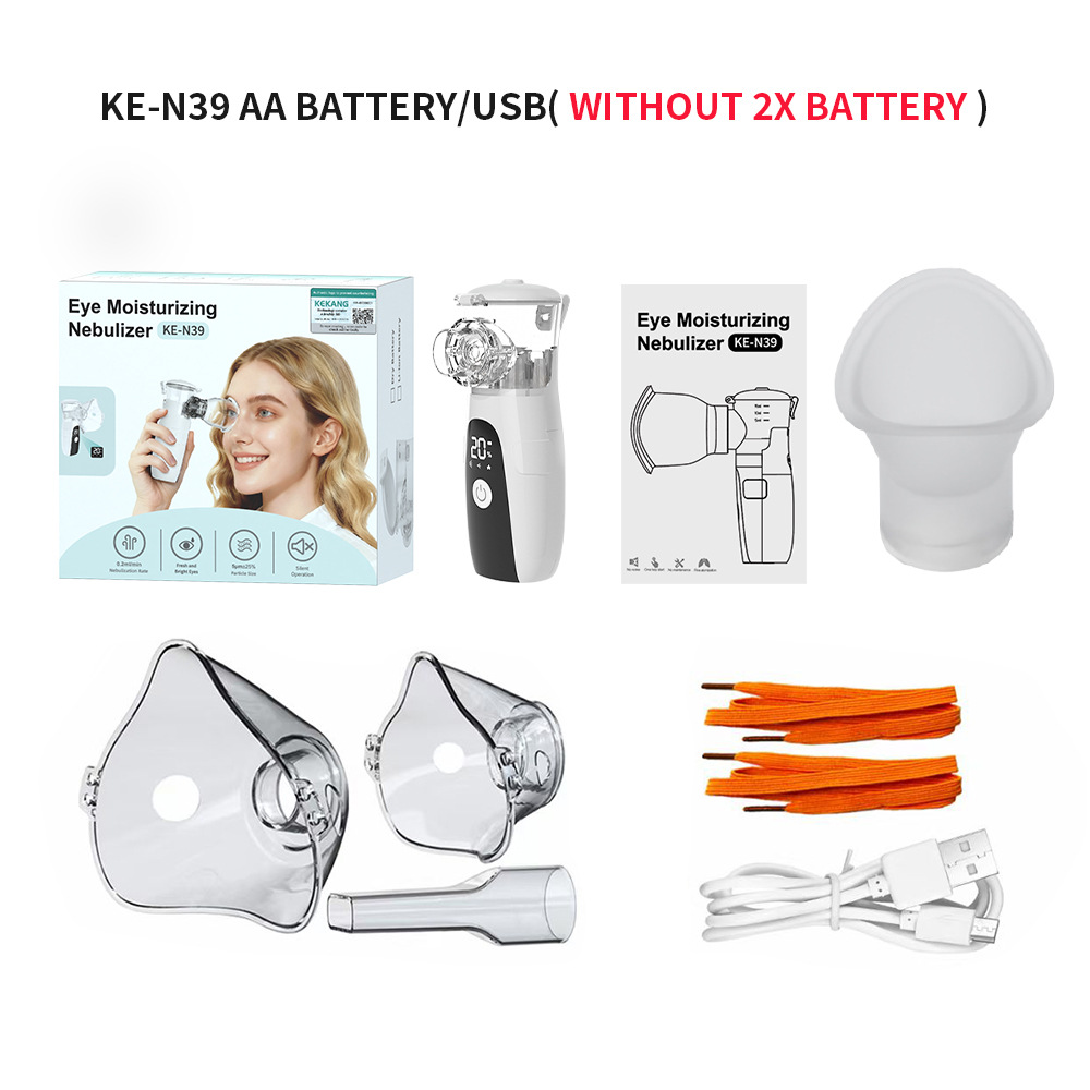 Atomizador hidratante para ojos, máquina todo en uno, atomizador portátil para el hogar, limpieza automática, carga USB integrada, pantalla LED