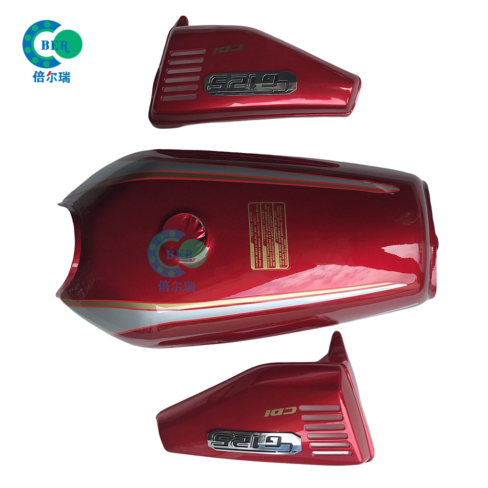 Aplicable a CG125 motocicleta retrógrado tanque de combustible sólido pintura curable sin agujeros laterales tanque de combustible SY