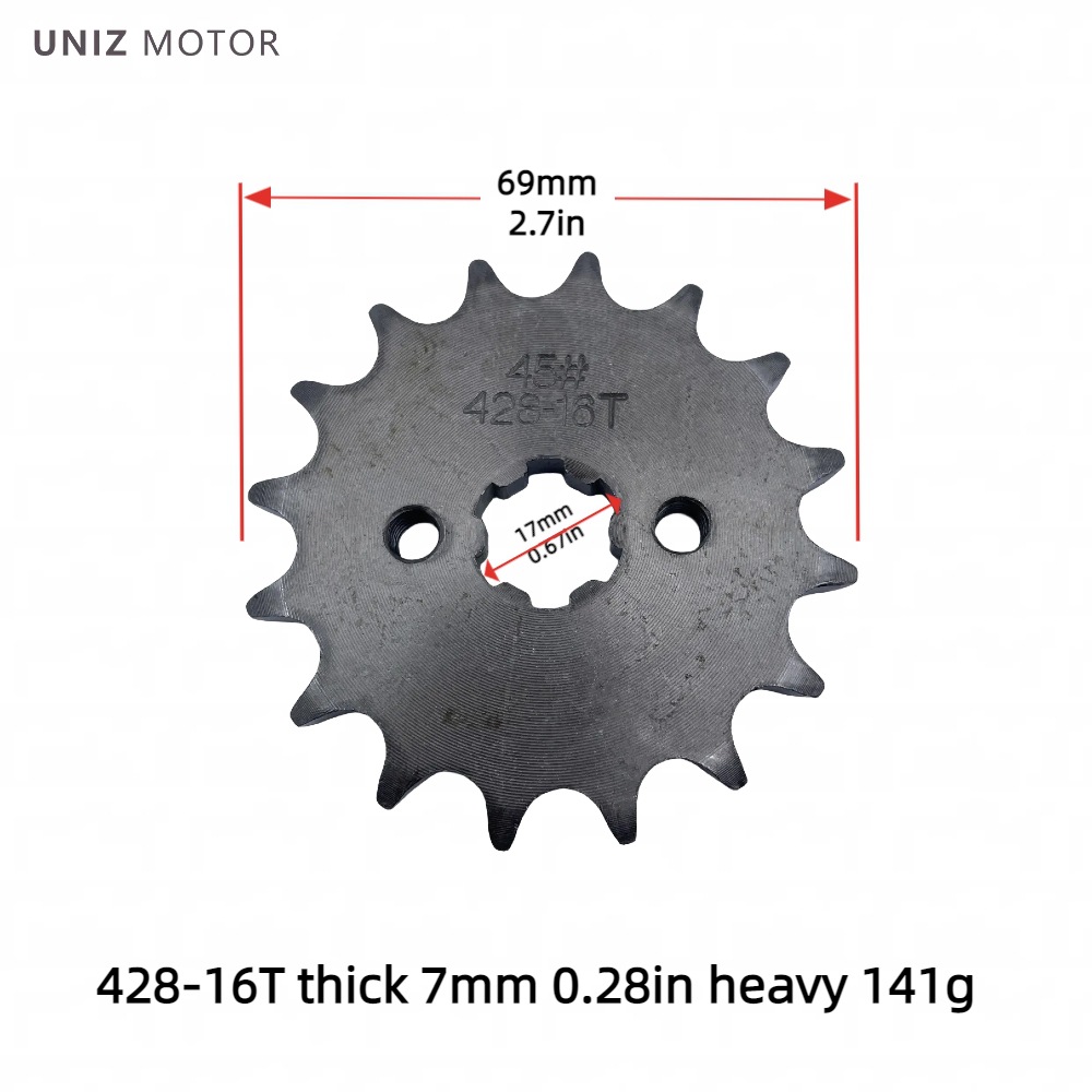 Manufacturer Wholesale Motorcycle Engine Small Gear Sprocket 420/428 Inner Hole 17-20 Motorcycle Parts