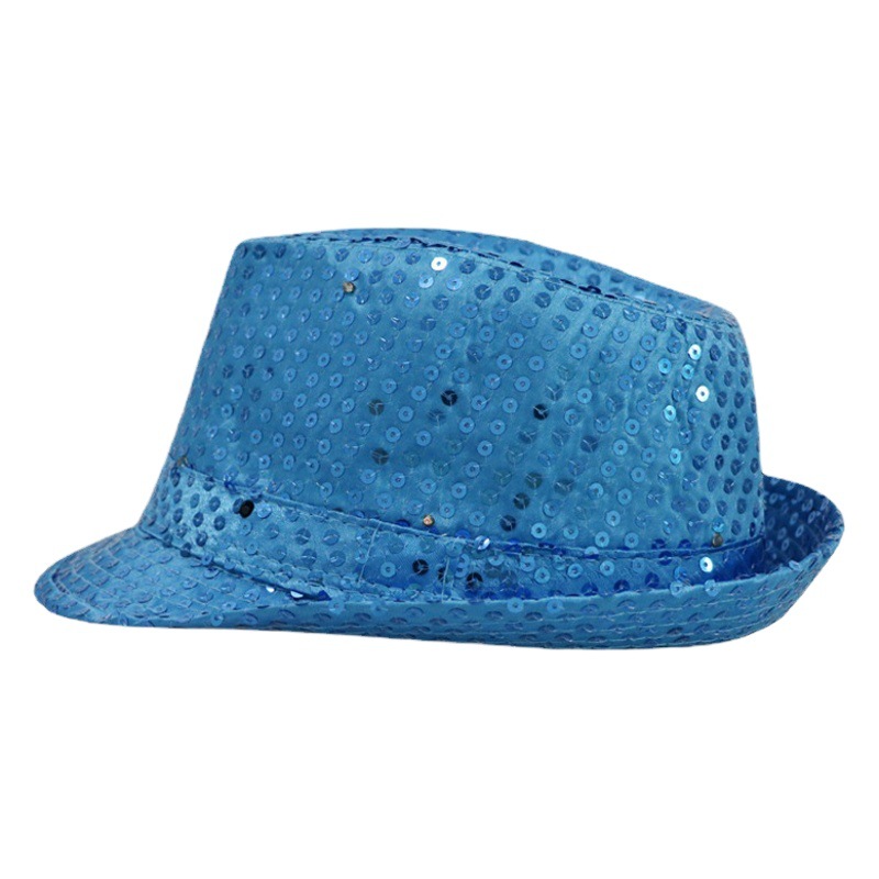LED sequins luminous Jazz Hat Stage Children's Festival performance props flash cowboy gift hat