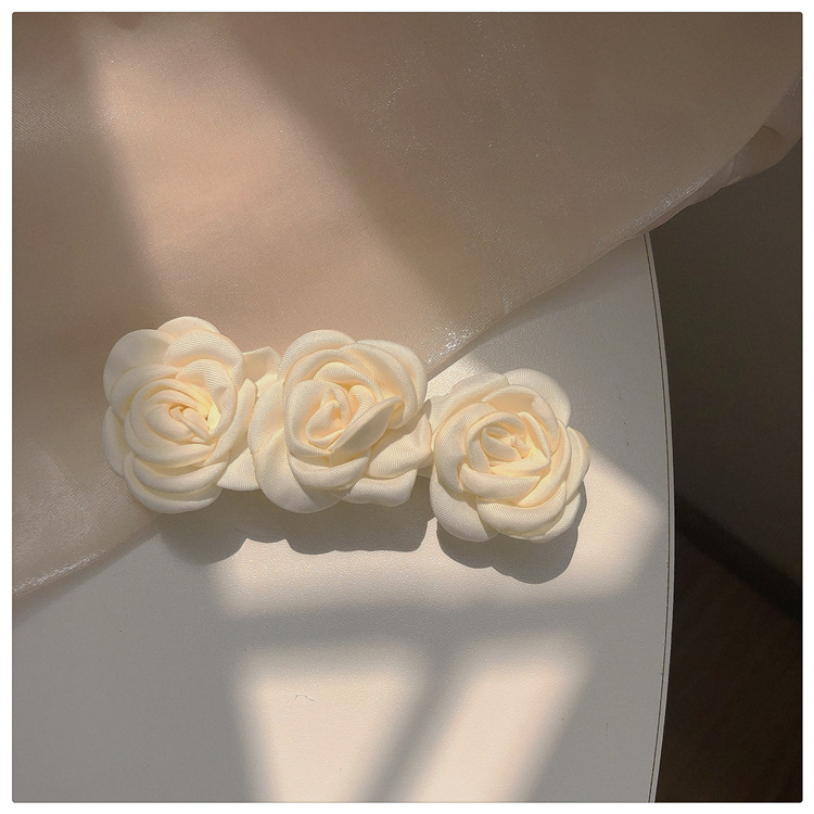 Women'S Gender Sweet Flower Cloth Hair Clip 1 Piece