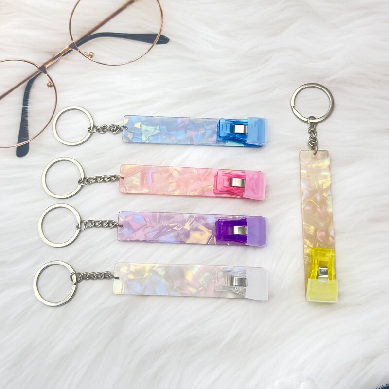 temu cross-border hot sale ATM card picker long nail card picker keychain bank card picker can be printed