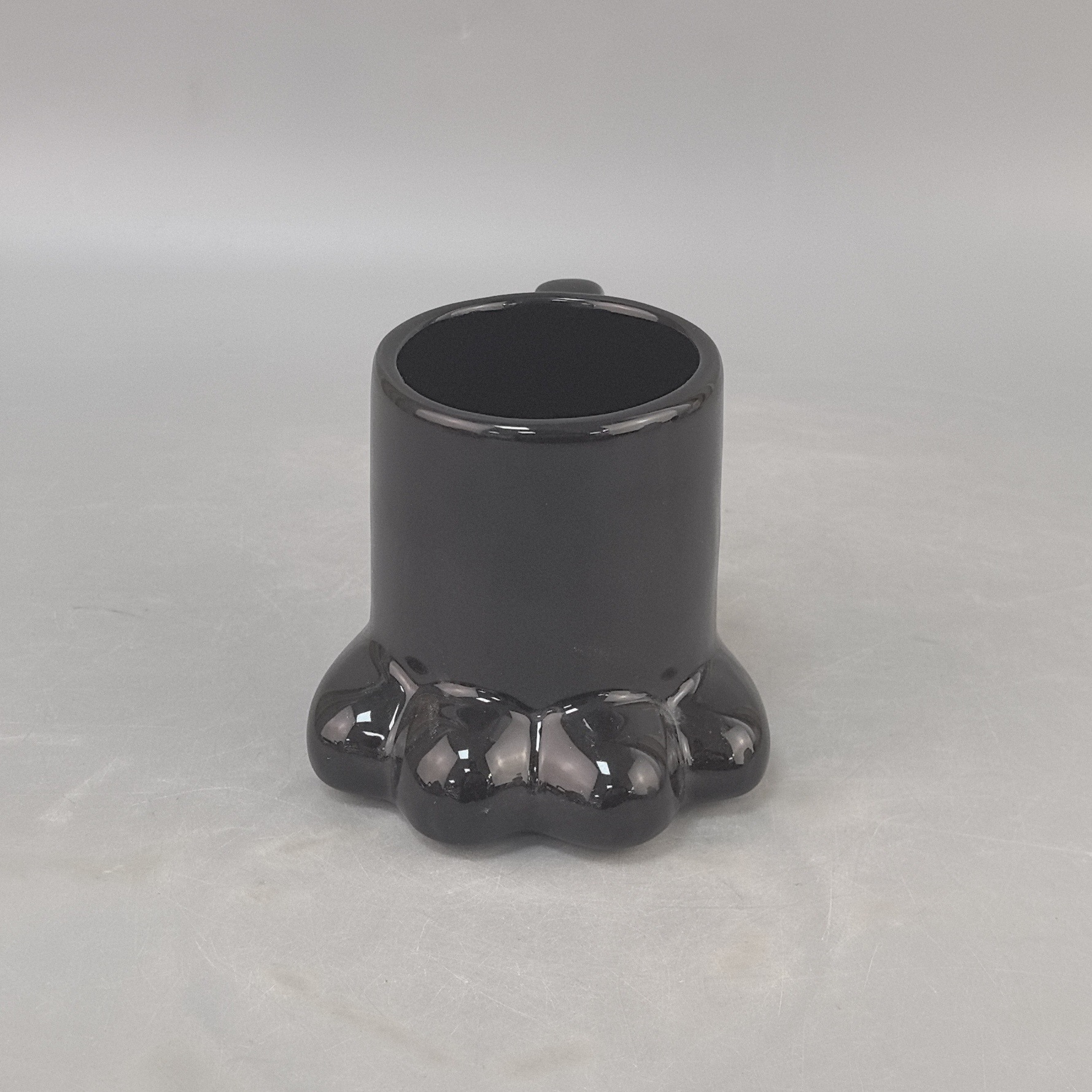 Cerámica rosa gato garra taza de patrón taza lindo gato doméstico taza de leche taza de desayuno taza de oficina