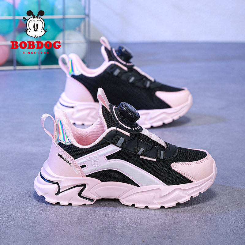 Babudou cuero casual zapatos con botones impermeables zapatos de niña nuevos zapatos deportivos 2024 para niños y niñas