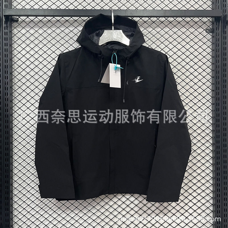 2024 new foreign trade collection: windproof and waterproof outdoor jacket for spring and autumn, custom-made men's sporty casual jacket with a hood
