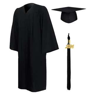 针织梭织学士服美国美式成人毕业服大学学位服套装毕业袍毕业帽