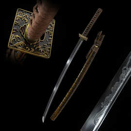 外贸批发龙泉手工日本刀居合刀武士东洋打刀一体长刀katana未开刃