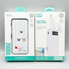 2,000mAh Portable Power Bank with 4-in-1 Charging Cable / Phone Stand Suitable for Android Huawei Apple Power Bank