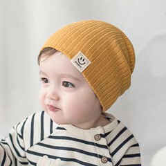 子供の秋と冬のベビープルオーバーニット多用途暖かいつば帽子男性と女性の幼児と幼児のための韓国スタイルのスマイリーフェイストレンド