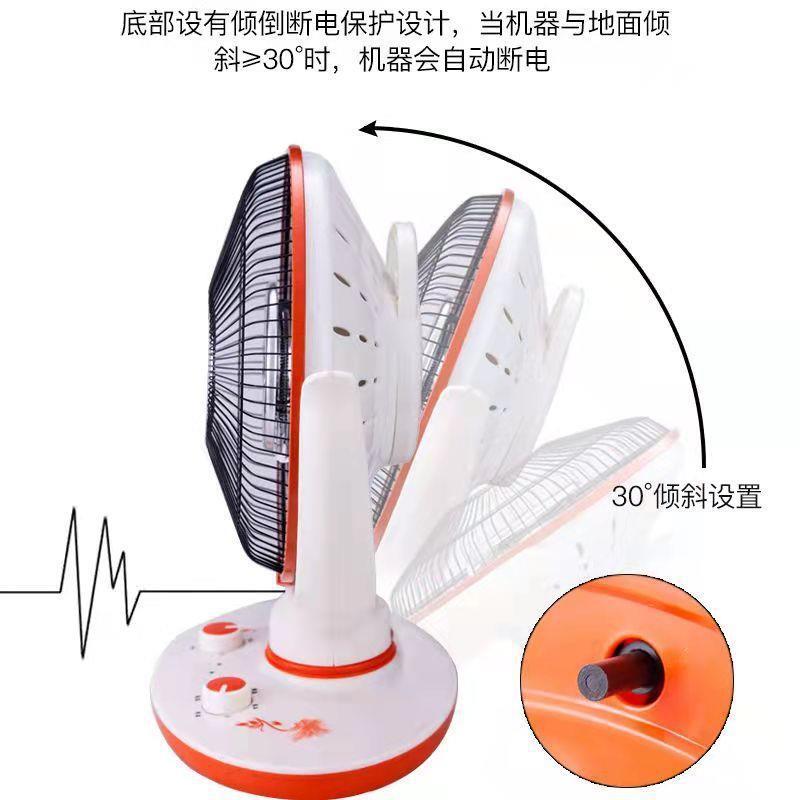 Camel Small Sun Heated Fan Desktop Home Dormitory Student Electric Heater Electric Fan Fire Pit Electric Radiator Fast Heating Electric Heater