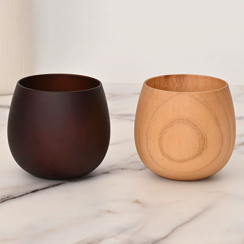 Integrated origin and supply, creative big belly cup, Chinese style insulated wooden cup, universal wooden water cup, large quantity, plus can be discussed