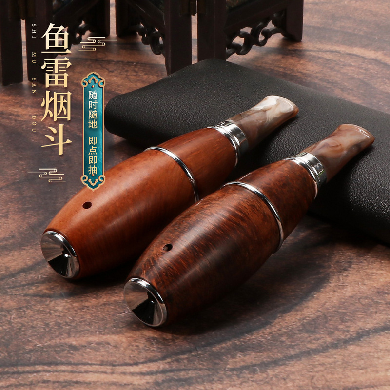 New Model Torpedo Pipe, Huayun Same Style Torpedo Pipe, Torpedo Boat Pipe, Vintage Windproof Torpedo Pipe New Model Torpedo Pipe, Huayun Same Style Torpedo Pipe, Torpedo Boat Pipe, Vintage Windproof Torpedo Pipe