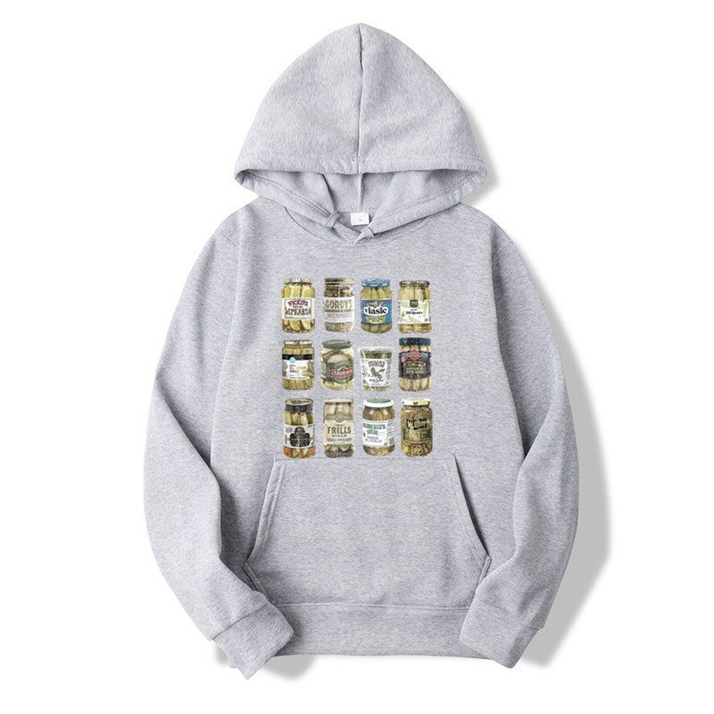 2025 New Kimchi Jar Printed Hoodie Sweatshirt Unisex Pullover Jacket