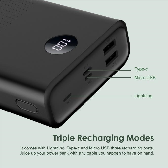 oraimo パワーバンクアフリカ貿易モデル 15 ワットデジタルディスプレイモバイル電源 27000 mAh 大容量に適しています|undefined