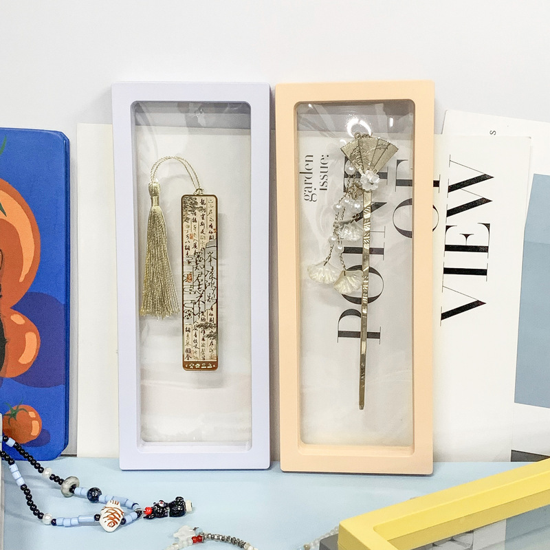 Practical Large-Size Pe Film Box Suspended Display Box Ancient Han Dynasty Hairpin Bookmark Storage Box Can Be Printed with Logo Practical Large-Size Pe Film Box Suspended Display Box Ancient Han Dynasty Hairpin Bookmark Storage Box Can Be Printed with Logo