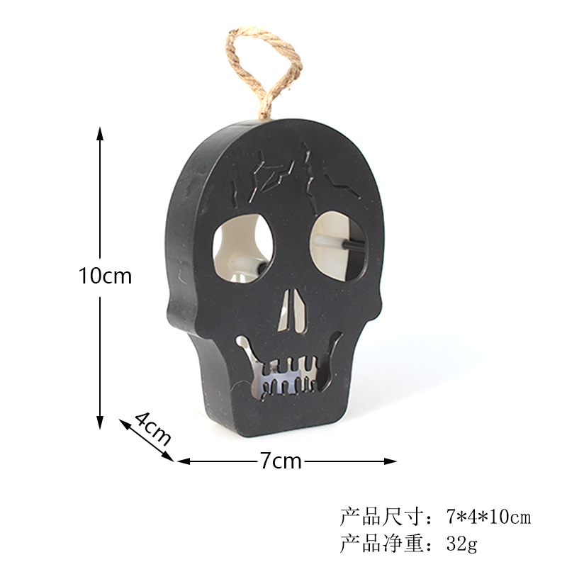 De Halloween Nueva Calabaza Luz LED colorido cráneo electrónico luz de la vela portátil lugar de luz atmósfera accesorios de diseño