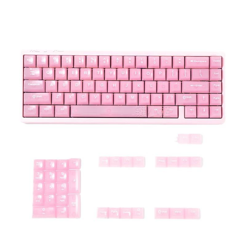 Набор колпачков клавиш Rabbit Ba Sakura Pink Fog (коробка), высота MDA, полибутилентерефталат, совместим с Mega Lion Mad68/fire