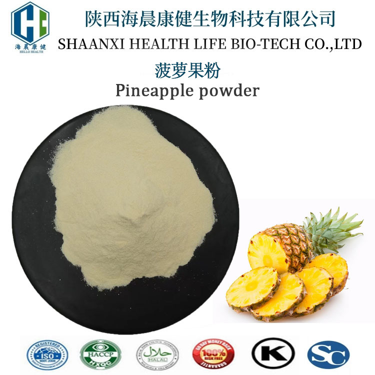 菠萝果粉 凤梨粉固体饮料原料果蔬代餐粉批发菠萝提取物海晨康健