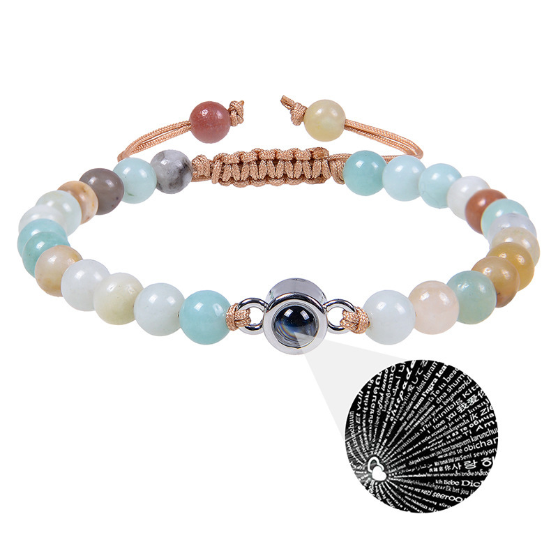 Geometric Pattern Unisex Gender Streetwear Geometric Natural Stone Bracelets