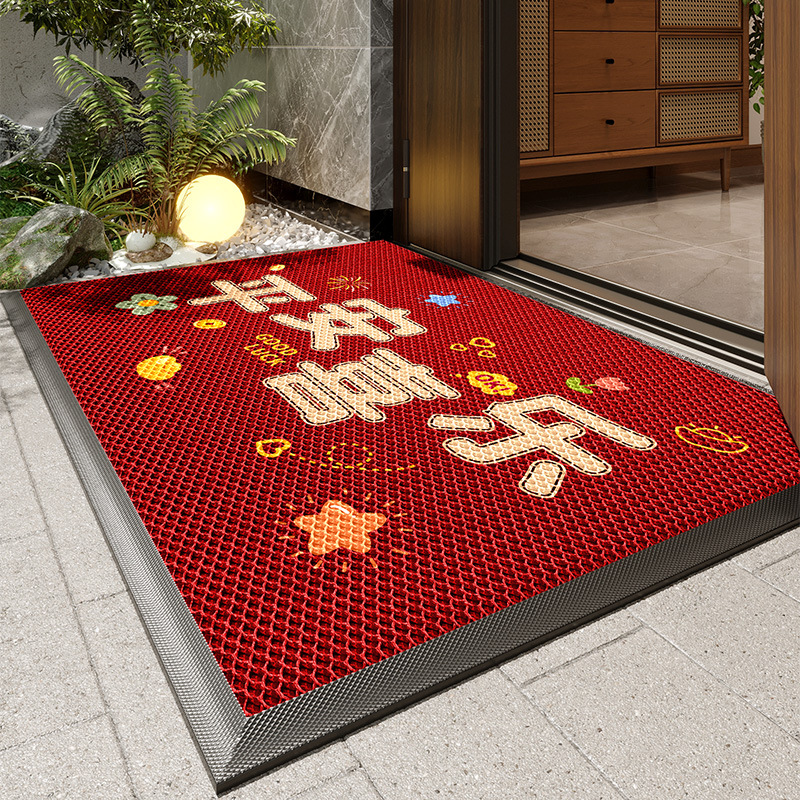 2025 nueva alfombra de puerta de la villa al aire libre alfombra de puerta festiva alfombra de puerta doméstica antisucia