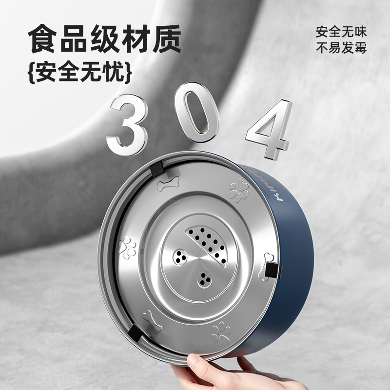 Tazón para perros de acero inoxidable Tazón para perros Tazón para perros anti-volcado Tazón para arroz para perros de gran capacidad Tazón para agua para perros Tazón para gatos Tazón para gatos Tazón para mascotas