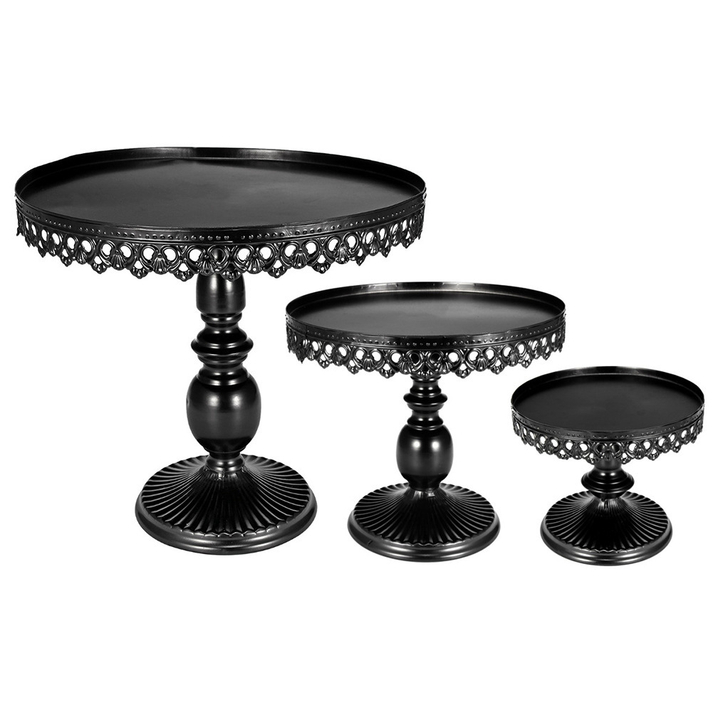 Cruzar la frontera de metal de hierro soporte de la torta/placa de la torta/plato de fruta/Western punto bandeja decoración de la boda