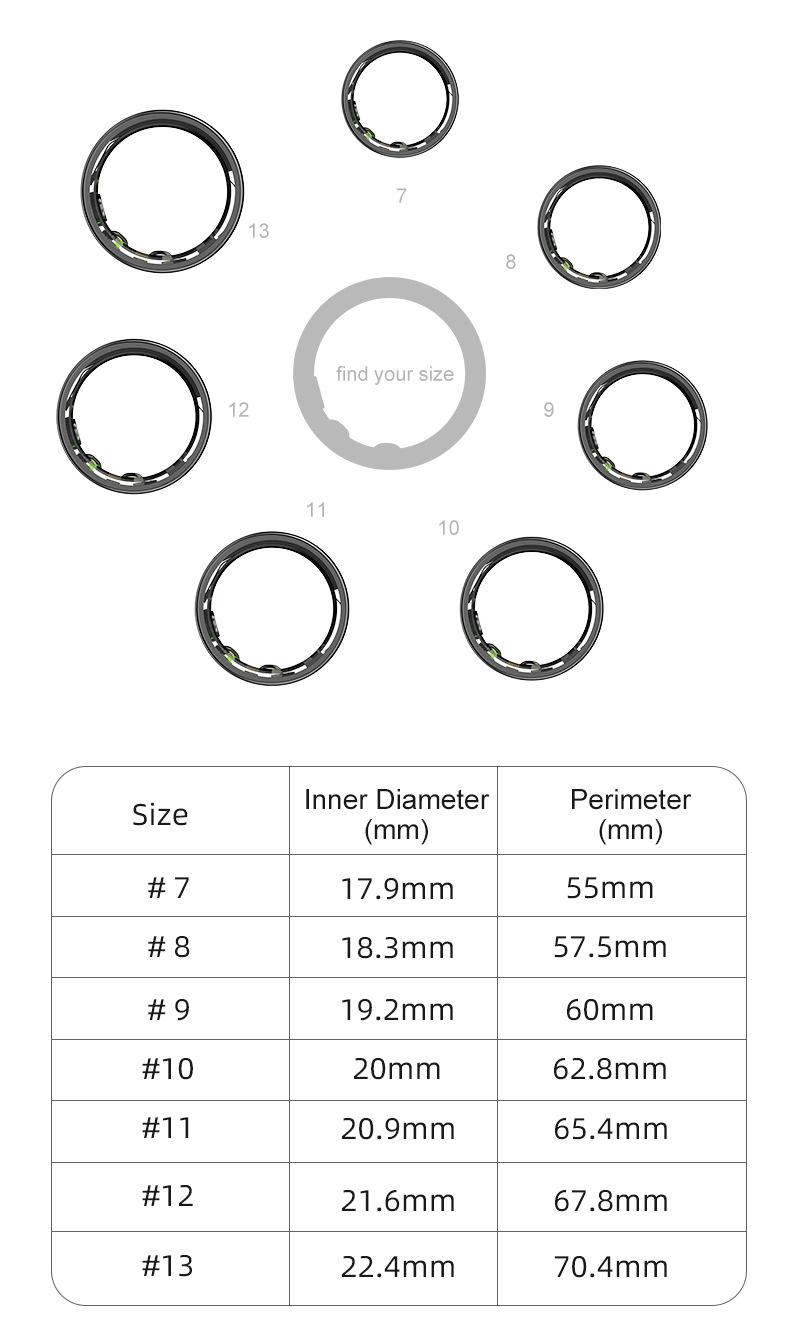 Smarter Ring Mit Herzfrequenz Schlaf Und Blutsauerstoffmessung_voghion.com