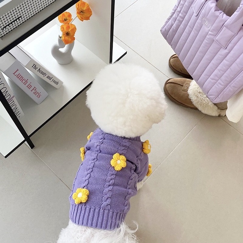 Jin Sanguis samme stil kat guld gradient efterårs- og vintertøj pullover varmt kæledyrstøj hundevest søde fotos