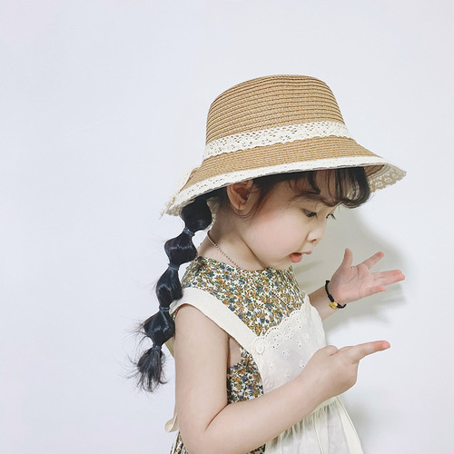 Autumn South Children's Hat Summer New Arrival Girls Baby Sun Hat Fisherman Hat Baby Grass Hat Wholesale