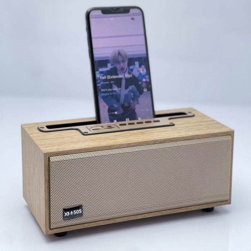 XM-505 ワイヤレス Bluetooth スピーカー大音量デスクトップ木製レトロラジオミニポータブル小型スピーカー工場|undefined