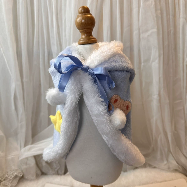 Вечеринка домашнее животное шапка Рождество Новый год плюшевый плащ одеяло домашнее животное собака собака кошачья одежда маг одеваются