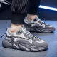 2024 Summer New Mesh Breathable Thick Sole Casual Men's Shoes Versatile Running and Sports Shoes Increase Height Dad Shoes Trendy Shoes