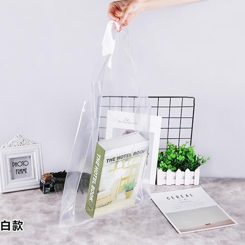 EDITOR设计款透明塑料PVC单肩包 网红ins塑料袋度假拍照 购物袋
