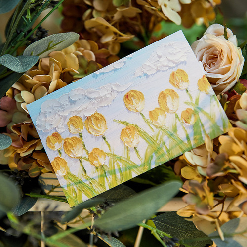 Morning Postcards, Breeze Letters Series, High-Looking Popular Oil Paintings, Literary and Fresh Greeting Cards, 30 pieces included