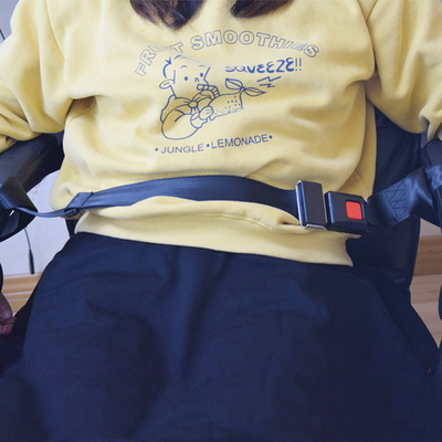 电动三轮车轮椅汽车校车货车后排座椅担架病床免安装两点式安全带|ms